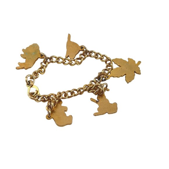 Montreal Enamel Charm Bracelet With Animal & Leaf Pendants - Picture 8 of 8